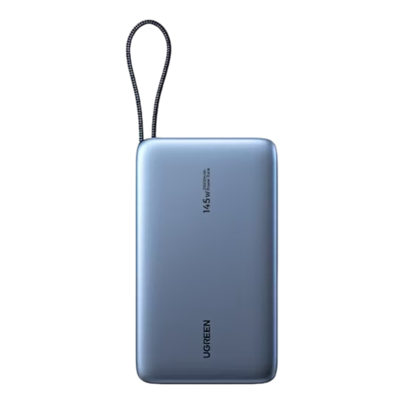 UGREEN 145W Power Bank 20000mAh with Built-in USB C Cable, 3-Port – product image 1
