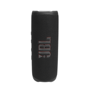 Official JBL Flip 6 Black portable Bluetooth speaker front view