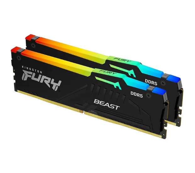 Kingston FURY Beast RGB 64GB DDR5 5200MHz Desktop RAM memory kit