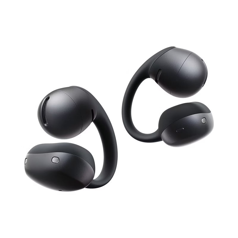 Black Shokz OpenDots Air clip-on open-ear earbuds