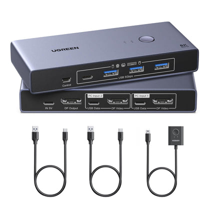 UGREEN 25962A 8K DisplayPort KVM switch