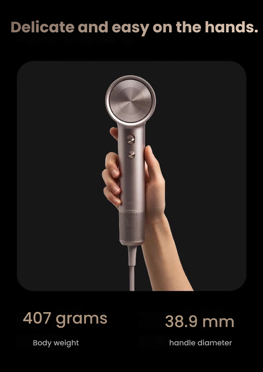 Laifen Swift 4 High-Speed Hair Dryer with Oil-Infused Airflow, 3 Nozzles & Nourishing Pods - feature detail 8