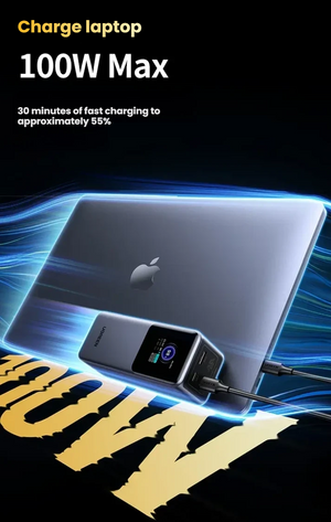 UGREEN 130W Laptop Power Bank 20000mAh Portable Charger 3 Port – product image 2
