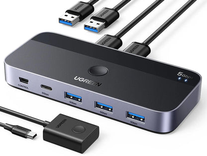 UGREEN 15705 USB 3.0 sharing switch with four device ports