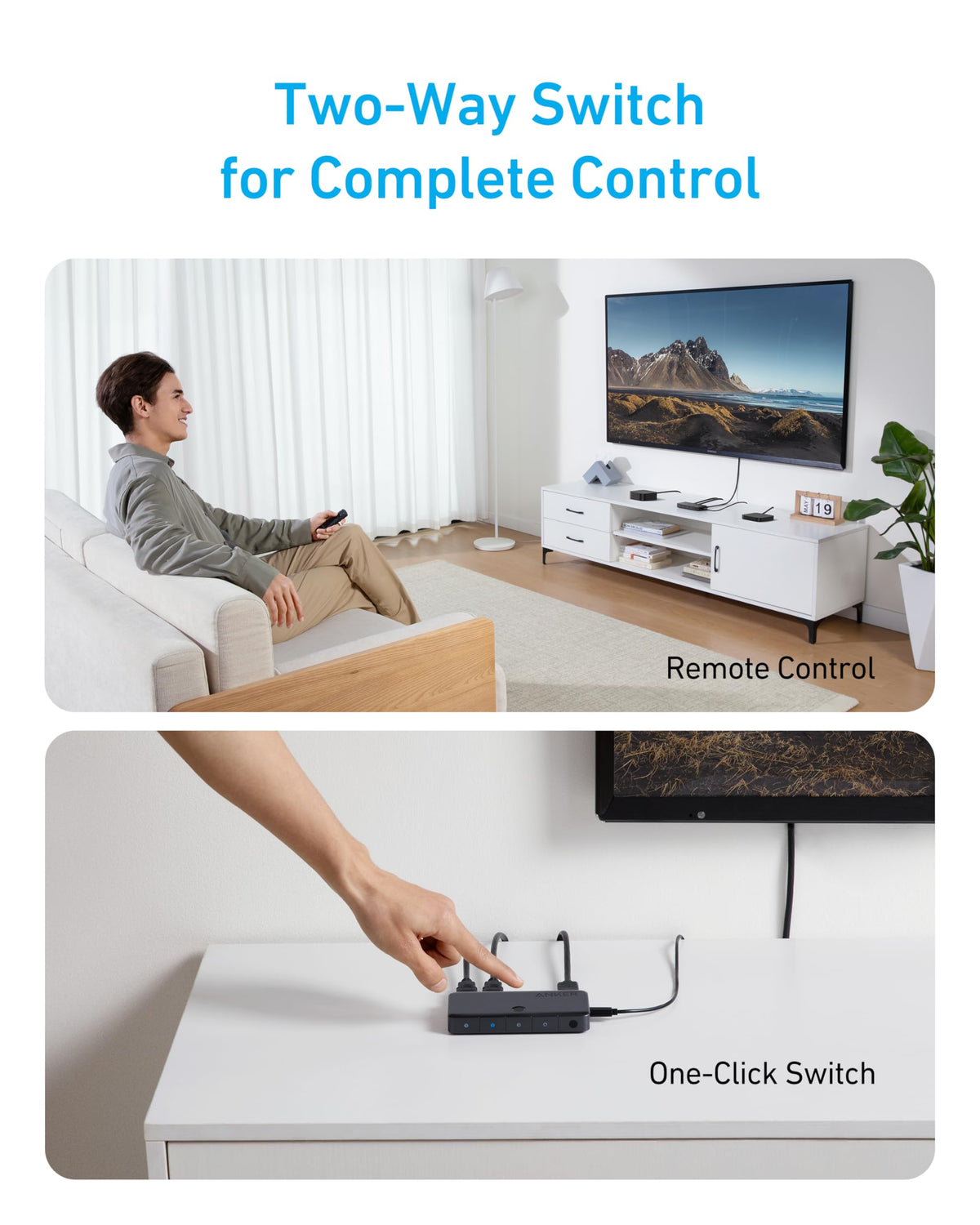Anker A83H2 HDMI switch with 4K 60Hz support