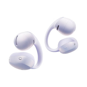Purple Shokz OpenDots Air clip-on open-ear earbuds