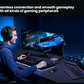 Anker Prime TB5 dock in a desktop gaming and laptop setup