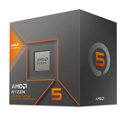 AMD Ryzen 5 8600G AM5 CPU with Radeon 760M retail box and processor image