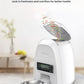 Open lid of DOGNESS Mini pet feeder revealing dual preservation system that locks in freshness and nutrition for healthier pets.