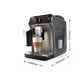 Measurements of the Philips EP5541 espresso machine, showing its width, depth, and height