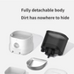Exploded view of Dogness F11 Wi-Fi feeder’s fully detachable body parts for easy, thorough cleaning and maintenance.