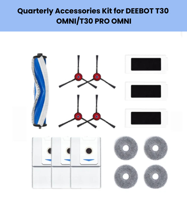 ECOVACS robot vacuum accessories - Quarterly Accessories Kit high-resolution source image