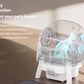 PetPivot self-cleaning litter box with safety protection system — infrared detects living organisms, microwave radar stops motion if obstruction detected