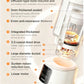 A detailed technical diagram illustrating the 9 key components of the SUPOR blender's noise reduction technology, including the soundproof cover, anti-resonance glass, coaxial direct drive motor, and sunken base, resulting in a quiet 51dB performance.