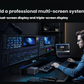 Anker Prime TB5 docking station in a dual-monitor desktop setup
