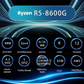AMD Ryzen 5 8600G AM5 CPU with Radeon 760M processor product detail image