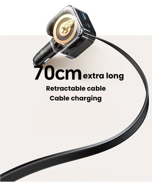 UGREEN Nexode car charger with 70cm retractable USB-C cable