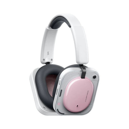 Pink NOTHING Headphone (a) over-ear headphones, three-quarter view