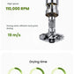 An infographic showcasing the powerful 110,000 RPM high-speed motor of the Laifen Mini and its efficient drying times for various hair lengths.