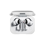 Nothing Ear (3a) in White, showing the earbuds and open charging case