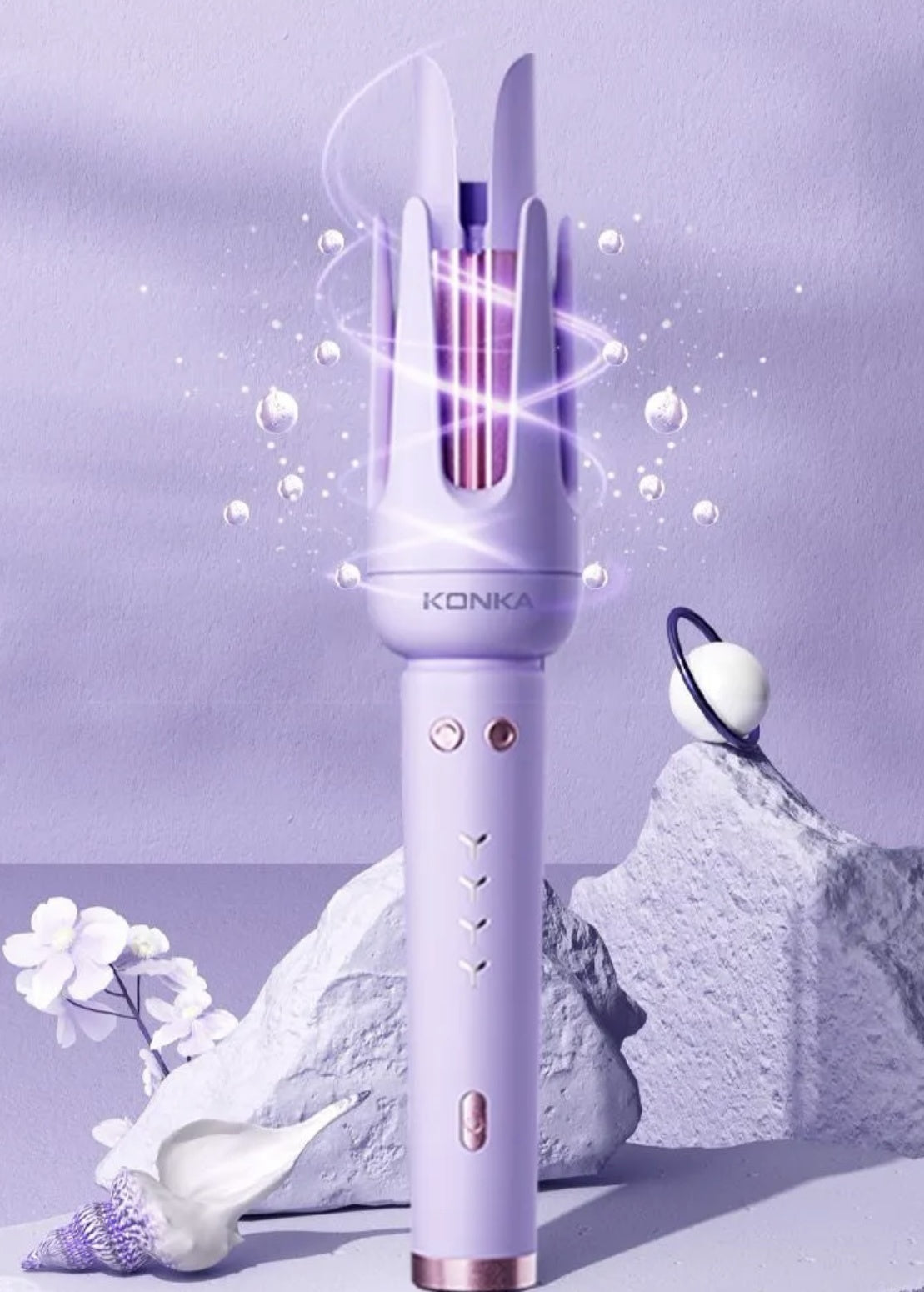 KONKA Automatic Curling Iron, 32mm Big Wave Long-Lasting Curling Effect