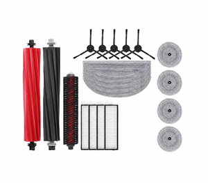 Compatible Roborock S8 MaxV Ultra kit with rollers, side brushes, dust filters, mop cloth and edge-mop pads