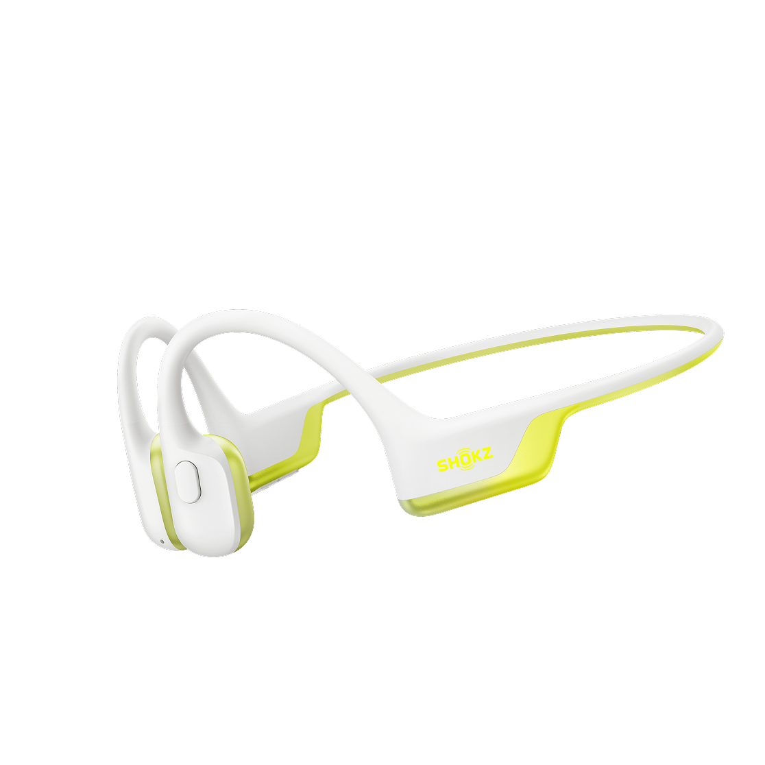 Green Shokz OpenRun Air 2 bone conduction headphones