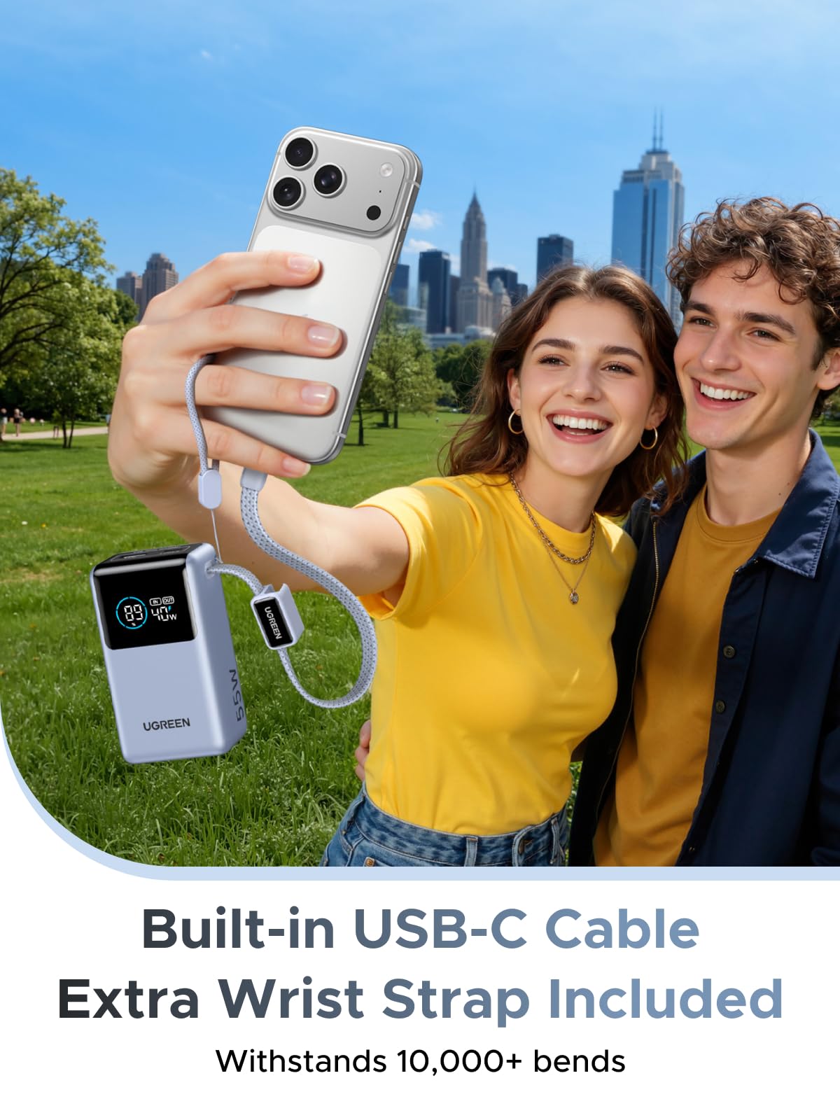 UGREEN 75701 built-in cable with wrist strap