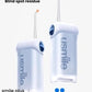 Two sleek usmile C10 portable water flossers branded with the "Cloud Waterfall System," which promises a 99% rinsed clean and removal of blind spot residue.